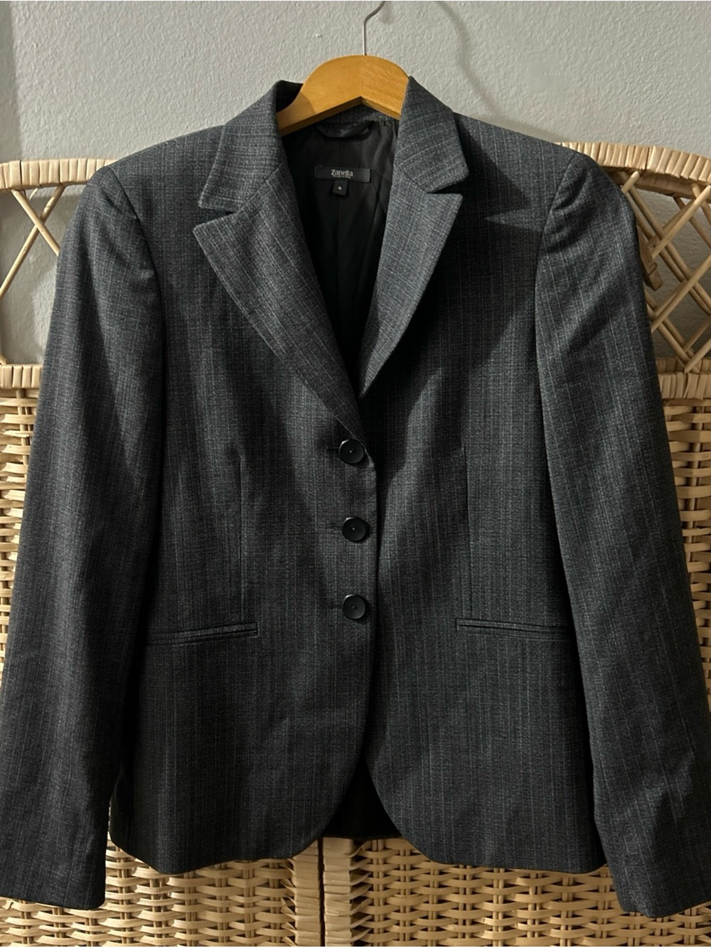 Zanella Ladies 3 Button Single Breasted Jacket Size 4
